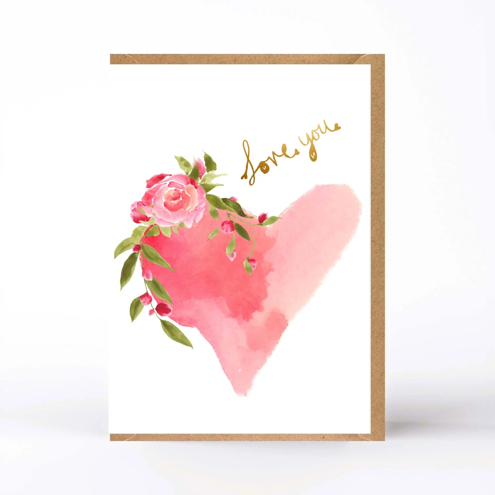 20072  PŘÁNÍ S OBÁLKOU  - Love you - srdce