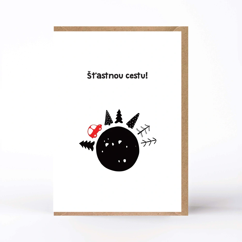 20128 PŘÁNÍ S OBÁLKOU - Šťastnou cestu!