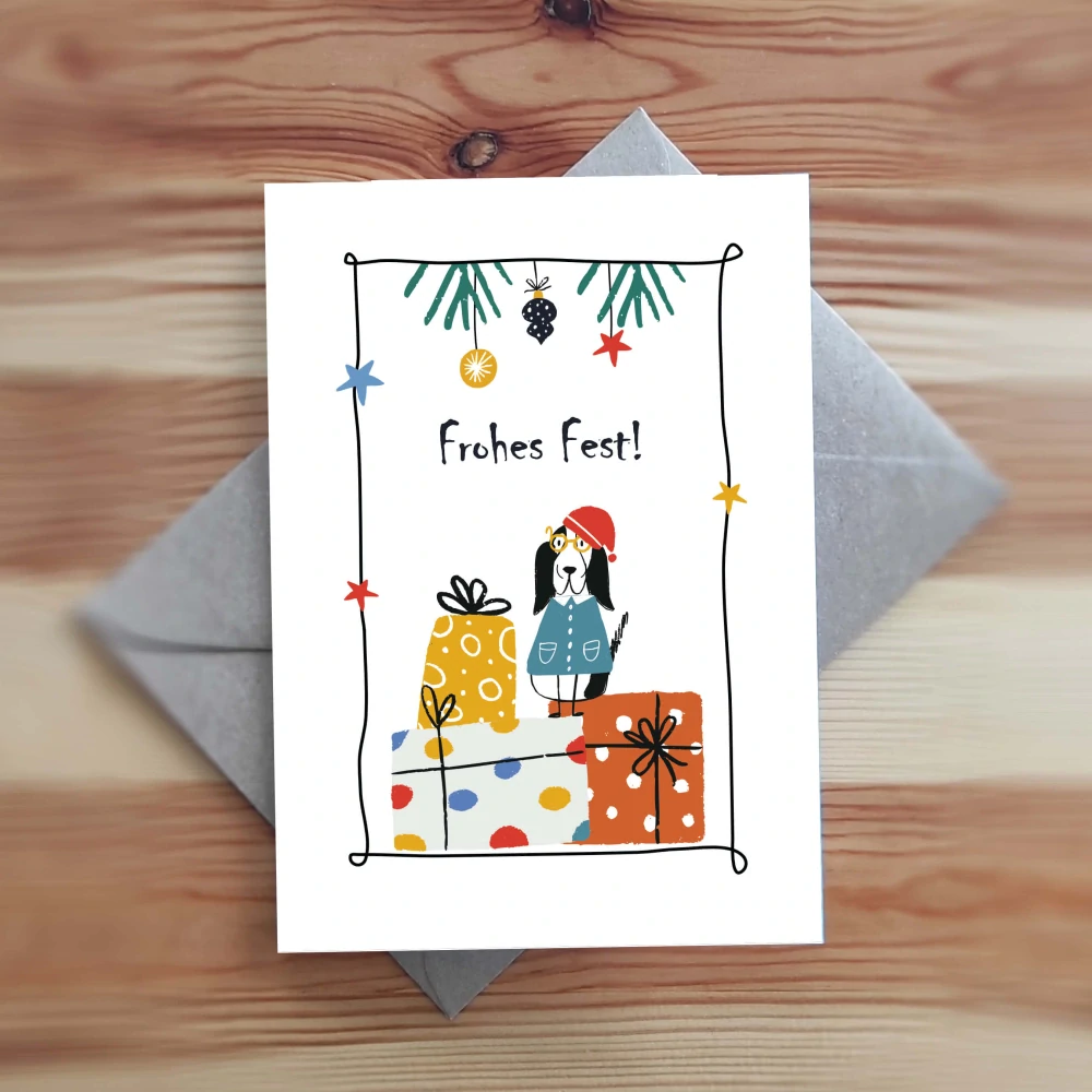 20367 Vánoční přání s obálkou / Frohes Fest! / Deutch