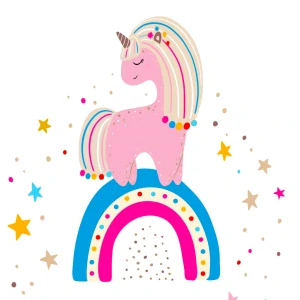 10012 SADA PŘÁNÍ S OBÁLKOU - SVĚT KOUZELNÝCH JEDNOROŽCŮ (5 ks přání s obálkou)