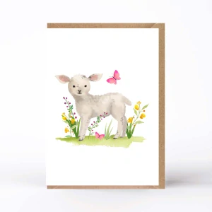 20166  Velikonoční PŘÁNÍ S OBÁLKOU  - Ovečka 1.