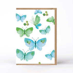 20150 PŘÁNÍ S OBÁLKOU  - Motýlí pábení (v modré)