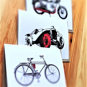 10023 SADA PŘÁNÍ S OBÁLKOU - JÍZDA (10 ks přání s obálkou v bal.)