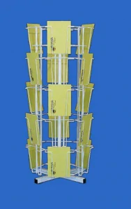 Stolní otočný stojan, na blahopřání, BEZ NÁPLNĚ / 30 kapes