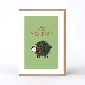 20029  PŘÁNÍ S OBÁLKOU - ovečka Kudrnka