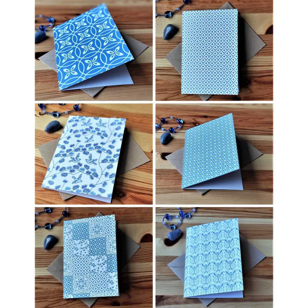 10001 SADA PŘÁNÍ S OBÁLKOU - JAKO Z PORCELÁNU (6 ks přání s obálkou v bal.)