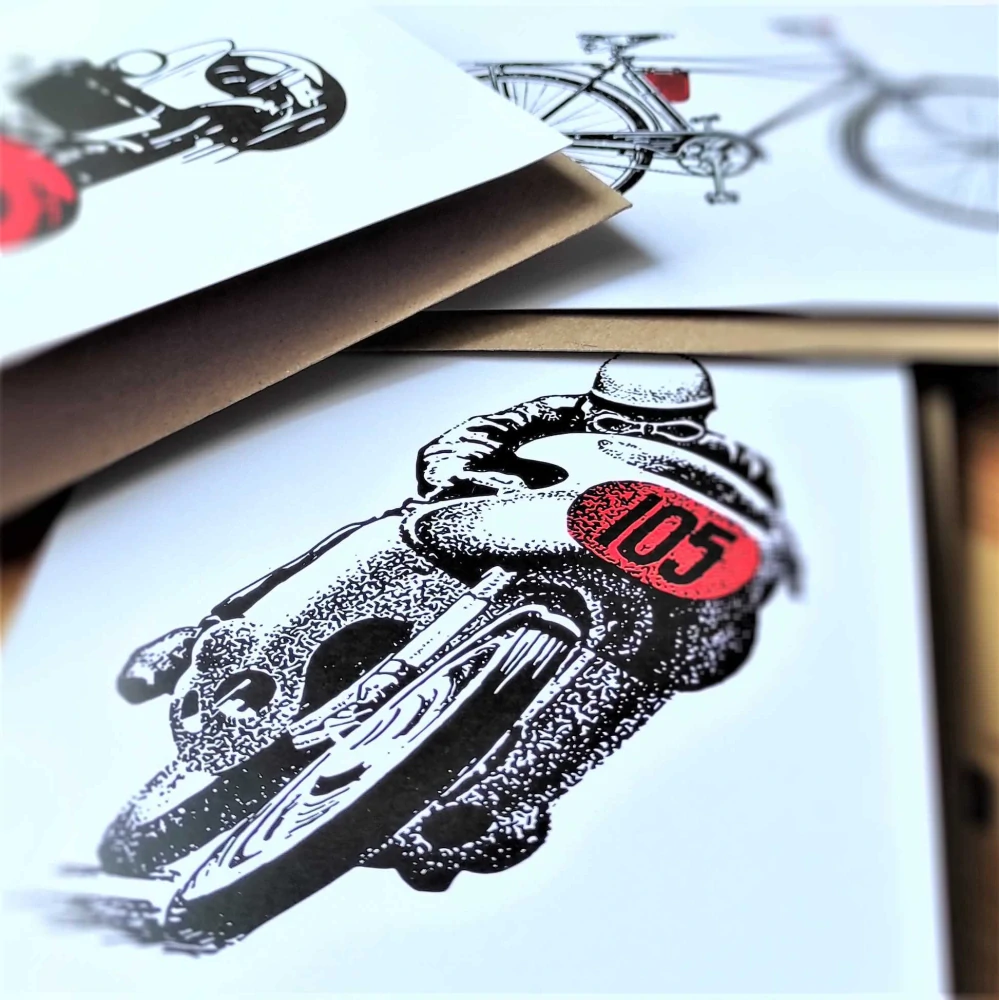 10023 SADA PŘÁNÍ S OBÁLKOU - JÍZDA (10 ks přání s obálkou v bal.)