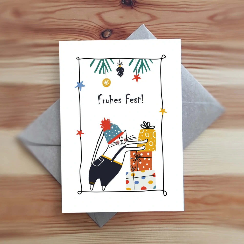 20248 Vánoční přání s obálkou / Frohes Fest! / Deutch