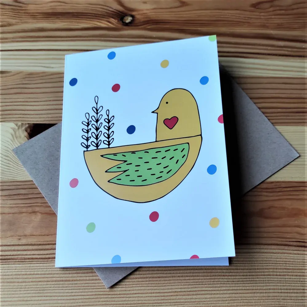 10003 SADA PŘÁNÍ S OBÁLKOU - VESELÉ VELIKONOCE  (6 ks přání s obálkou v bal.)