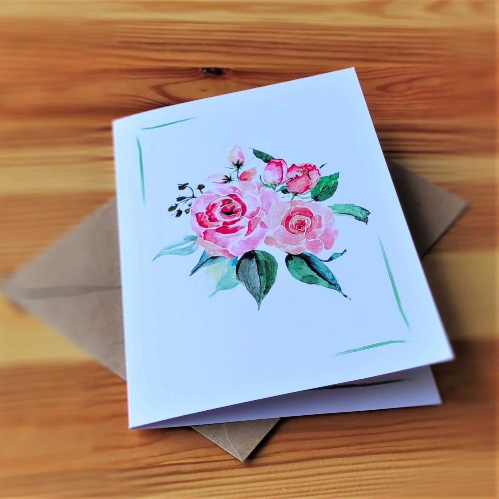 10025 SADA PŘÁNÍ S OBÁLKOU - ROZÁRIUM (8 ks přání v bal.)